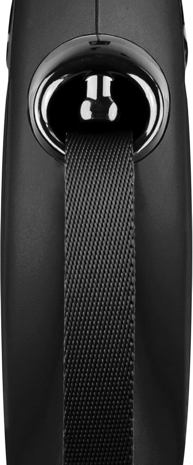 flexi® Classic L Hunde Roll-Leine, 5m Gurt, schwarz
