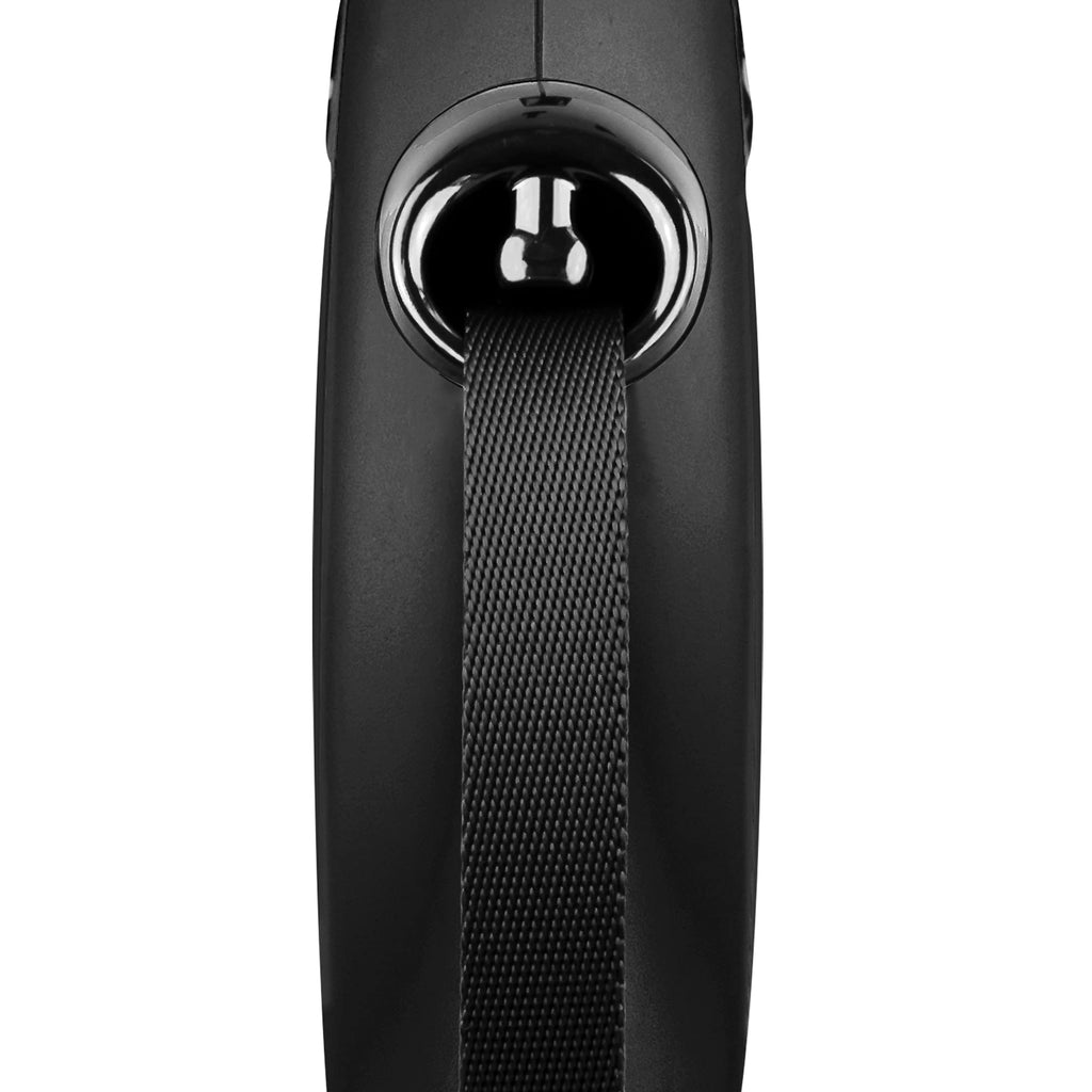 flexi® Classic L Hunde Roll-Leine, 5m Gurt, schwarz