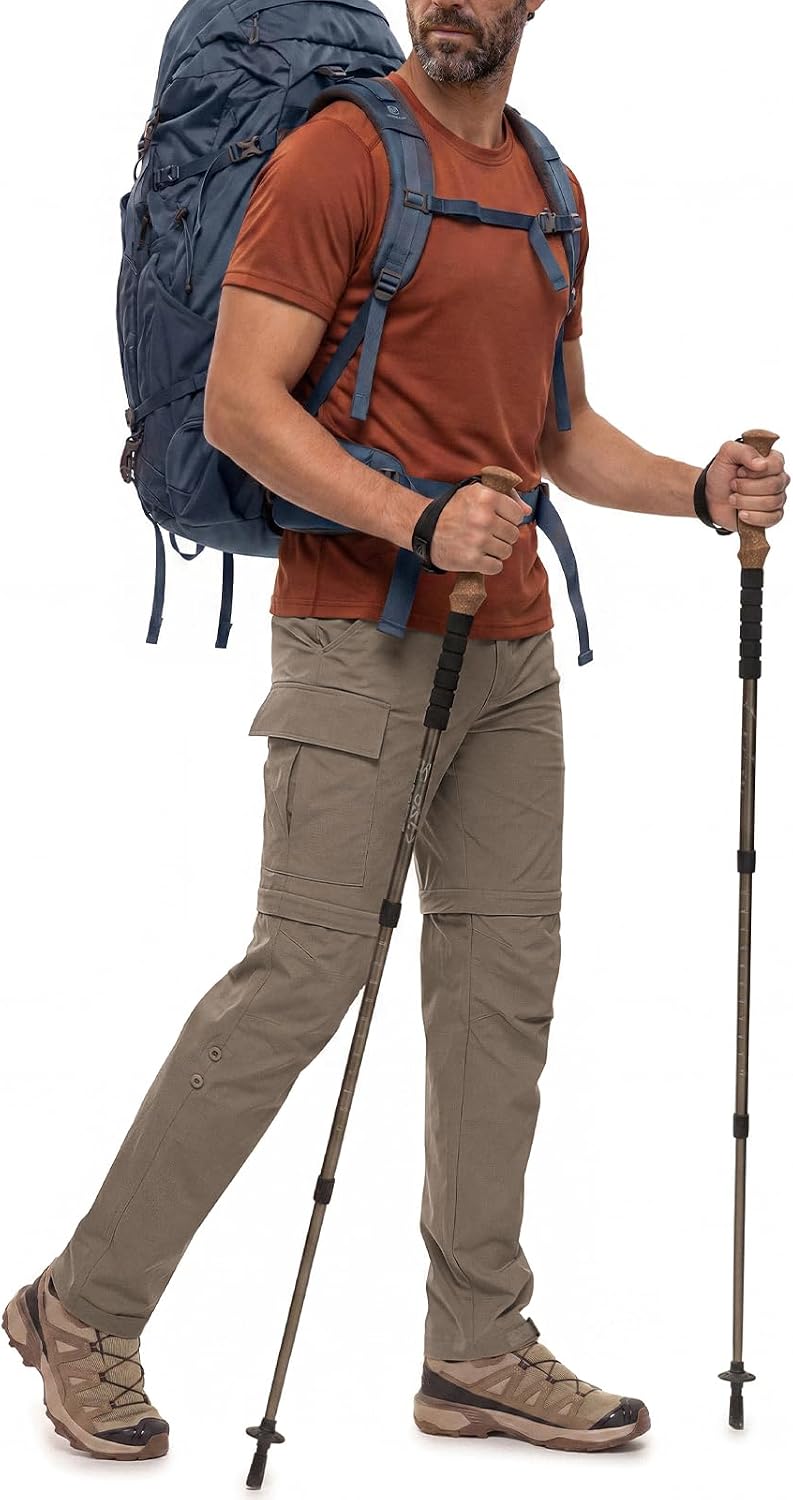 Wespornow Wanderhose Herren Zip-Off: 3 in 1 Atmungsaktiv für Trekking