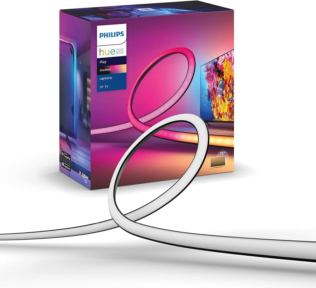 Philips Hue Gradient Lightstrip, Heimkino LED Streifen, 55 Zoll
