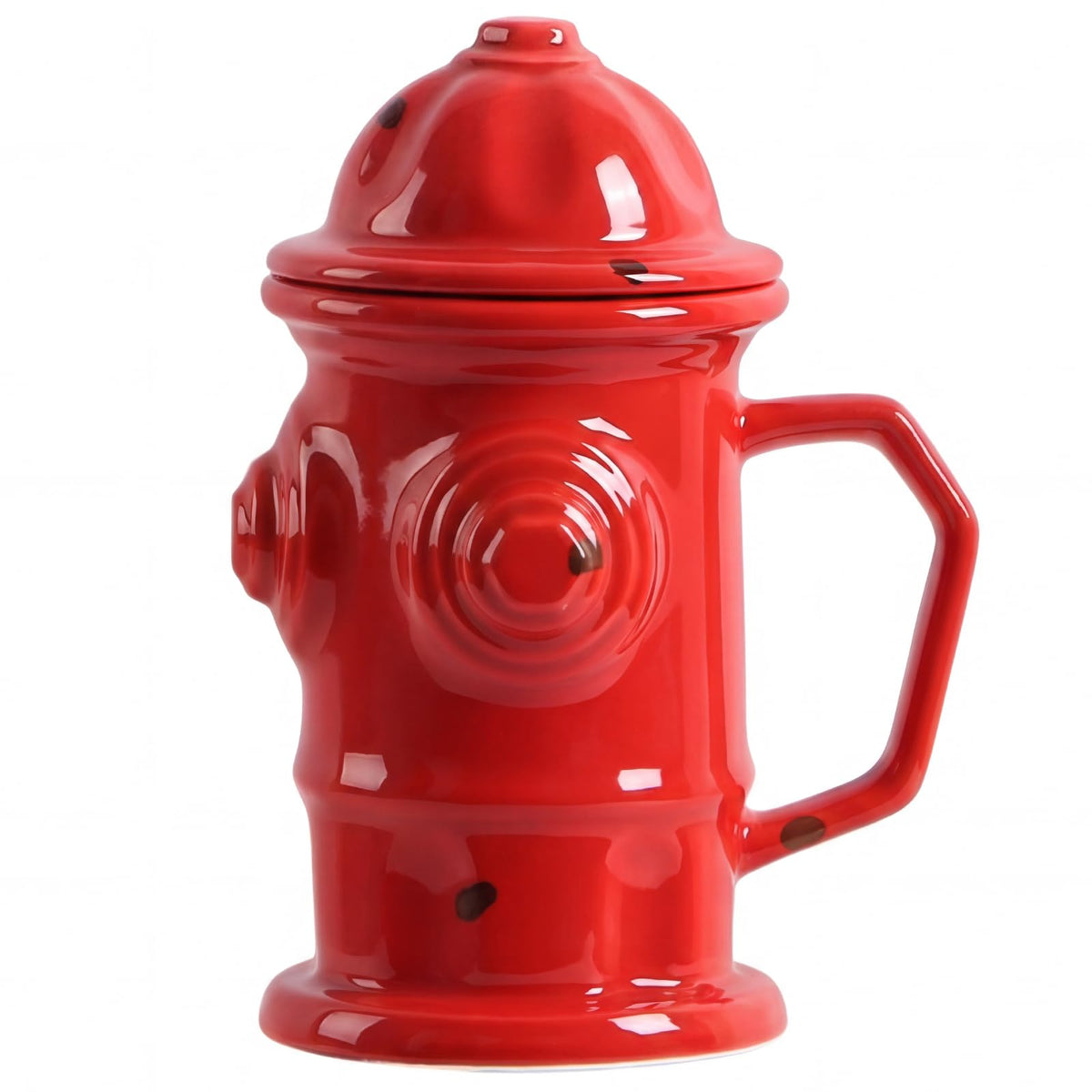 ZONSUSE Feuerlöscher Tasse Personalisiert,Becher in Form Eines Feuerlöschers,Kaffeebecher Porzellan,Lustige Geschenke für Männer Frauen Firemen Liebhaber Freunde Kollegen Kinder Geburtstage (Rot)