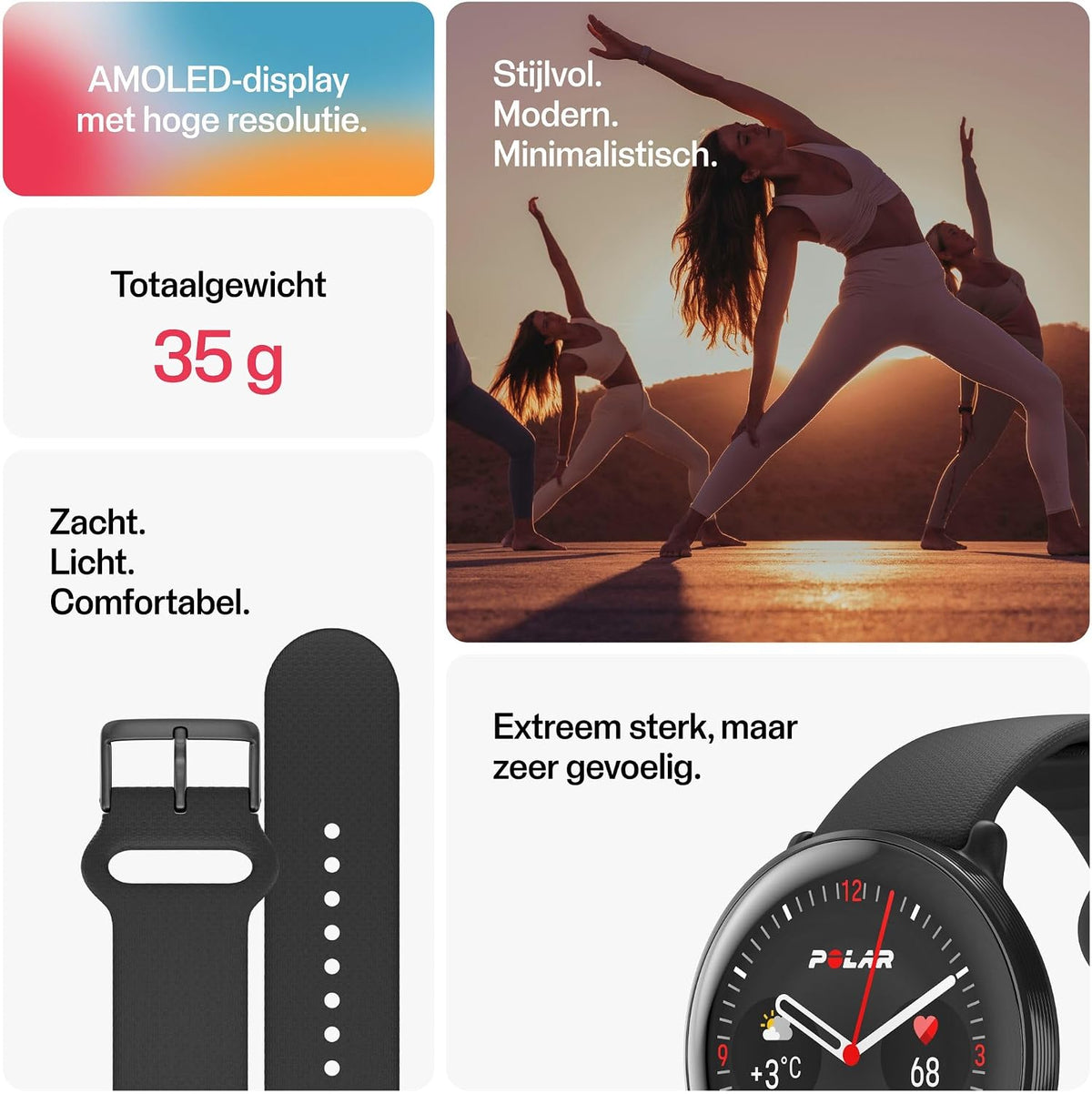 Polar Ignite 3 AMOLED GPS Fitness Smartwatch