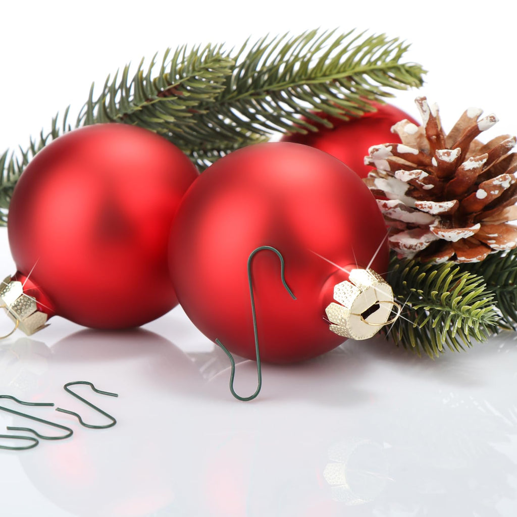 com-four® 300x Haken für Weihnachtsbaumschmuck, Schnellaufhänger