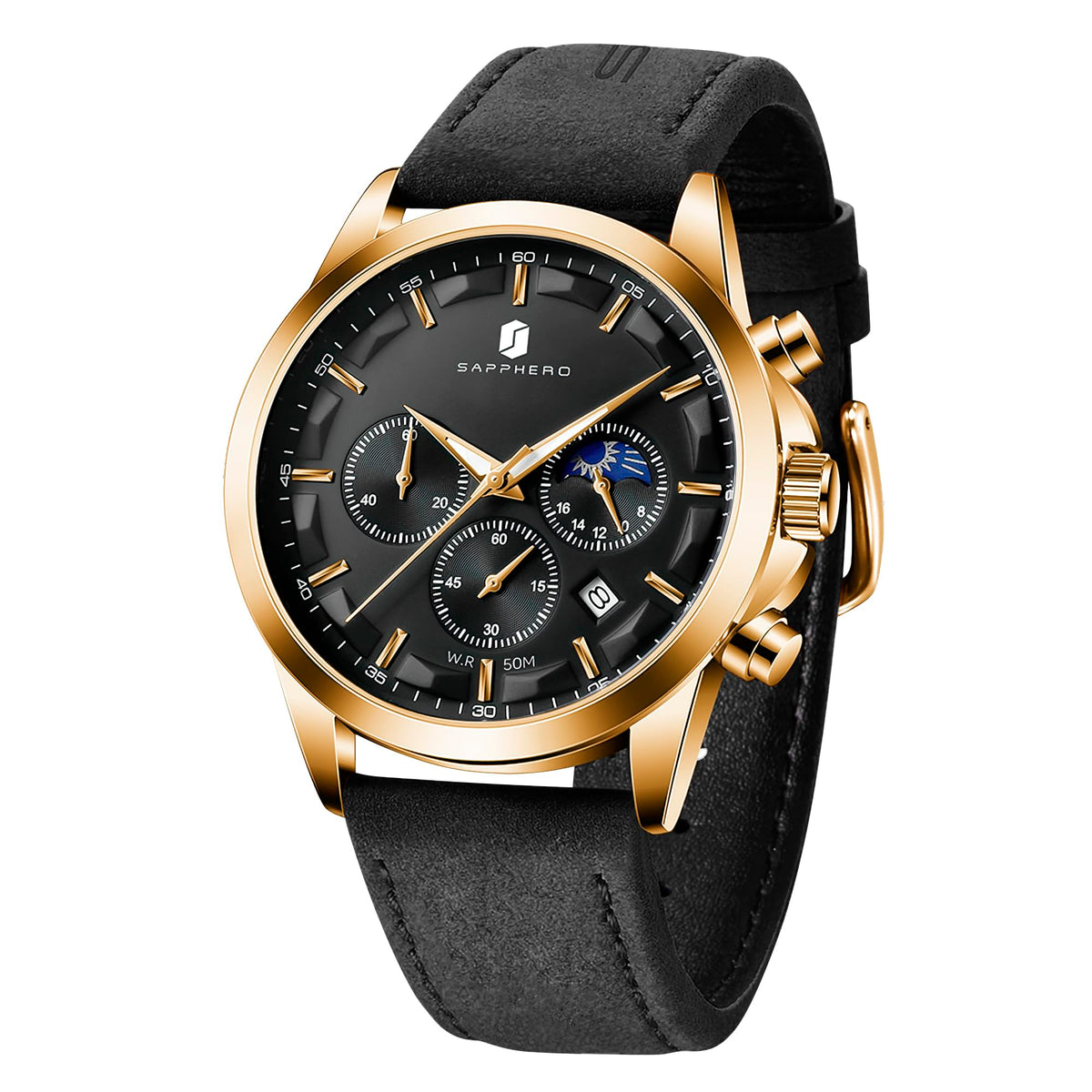 BENYAR BY Uhren Herren Chronograph Analog Quarz Wasserdicht Datum Armbanduhr Herren Mode Business-Kleid Herrenuhr Elegantes Geschenk fur Männer