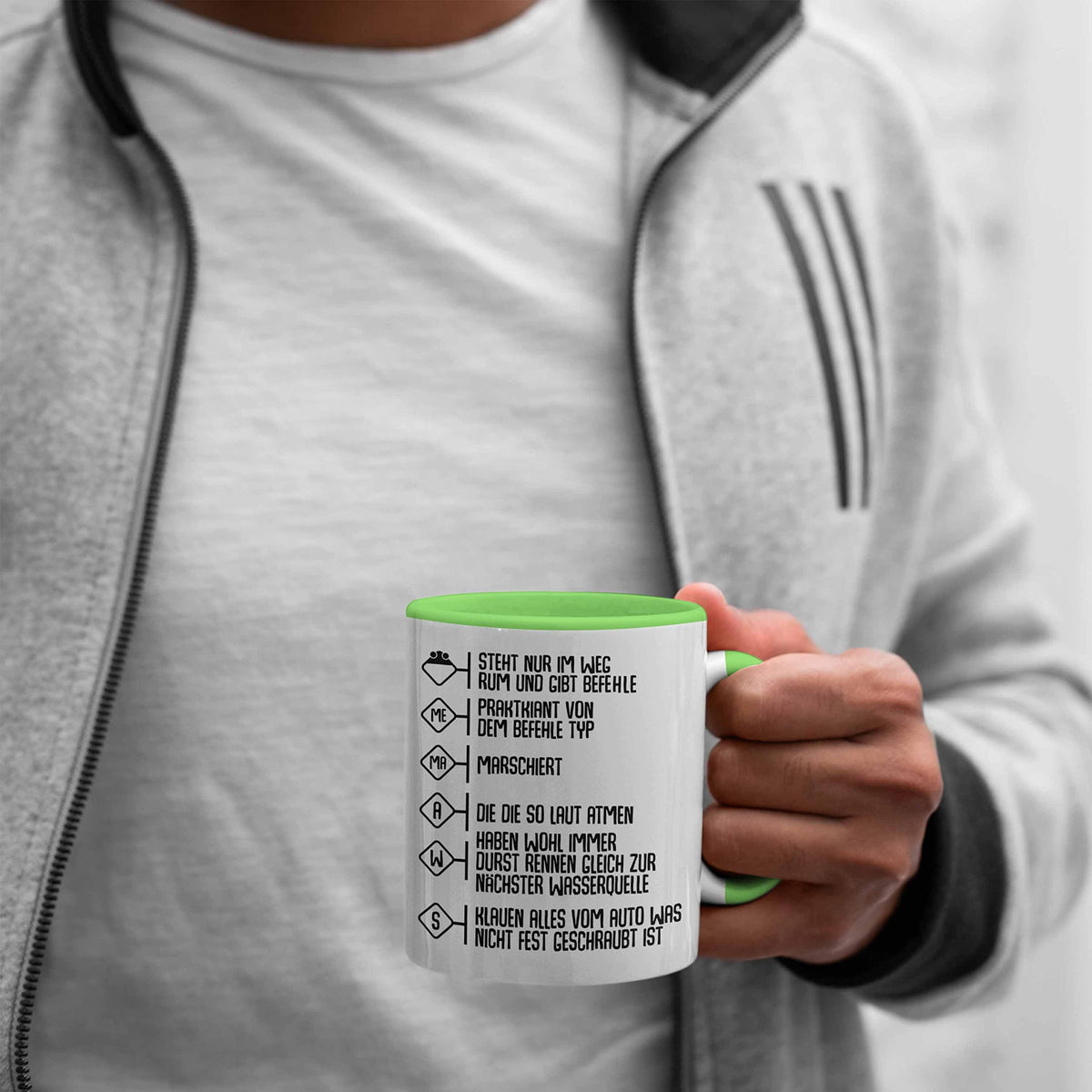 Trendation - Feuerwehr Tasse Geschenke Zubehör Lustig Einsatz Geburtstag Spruch Mann Praktikant (Rot)
