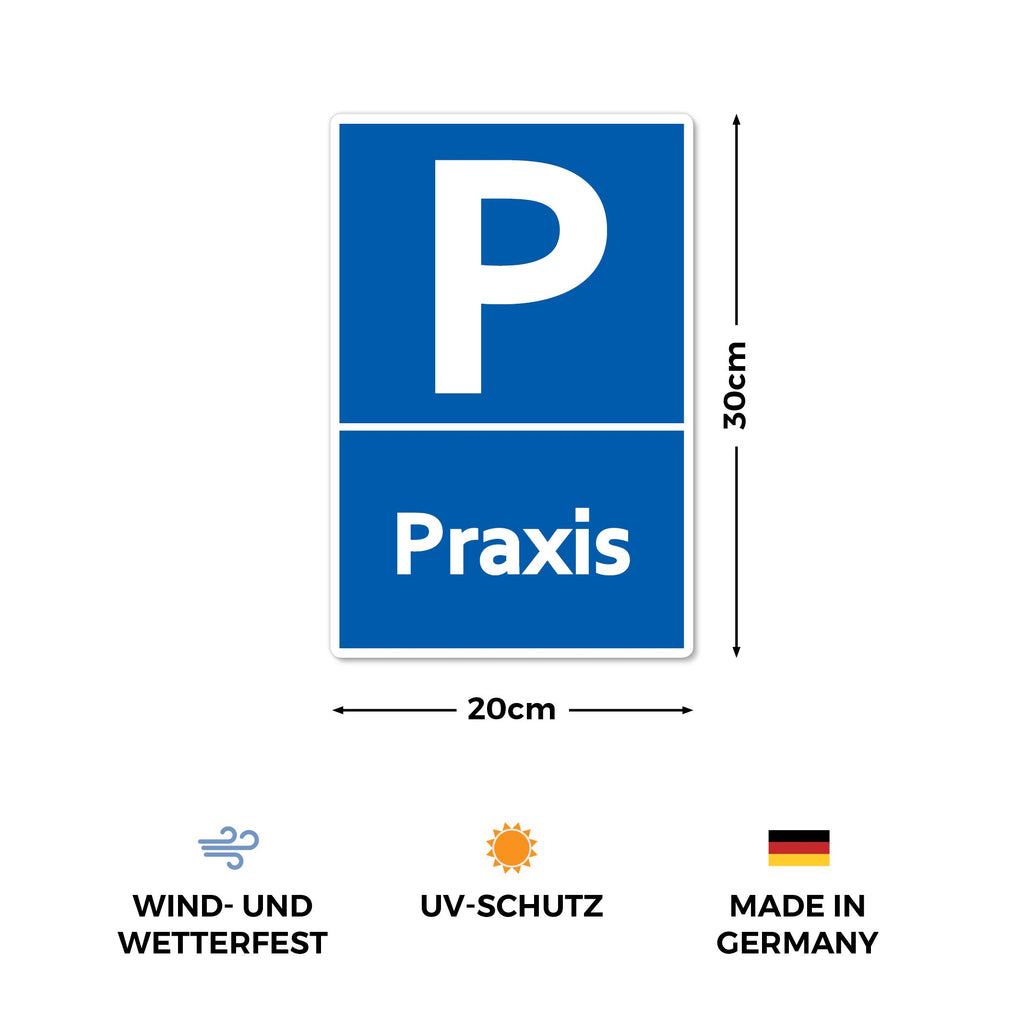 STROBO 3x PVC-Schilder "Feuerwehrzufahrt freihalten" 30 x 20 cm mit UV-Schutz