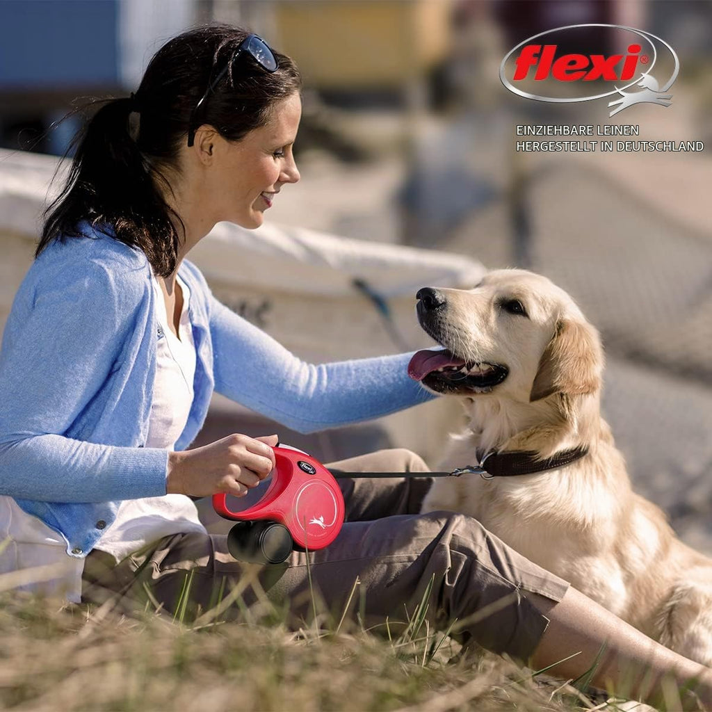 flexi® Classic L Hunde Roll-Leine, 5m Gurt, schwarz