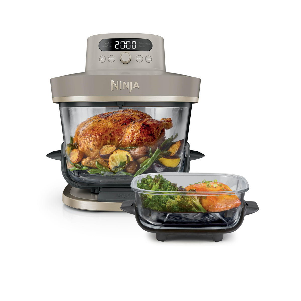 Ninja CRISPi PRO XL Glas-Heißluftfritteuse, 5 Funktionen, Moosgrün