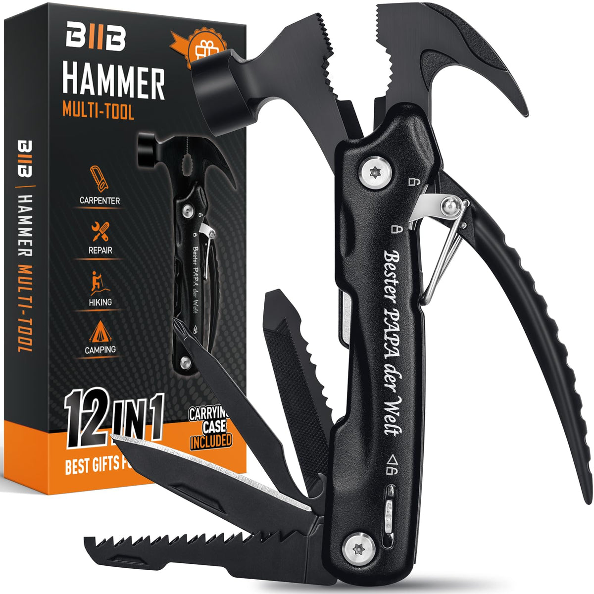 BIIB Geschenke für Männer, 12 in 1 Multitool Weihnachtsgeschenke für Männer
