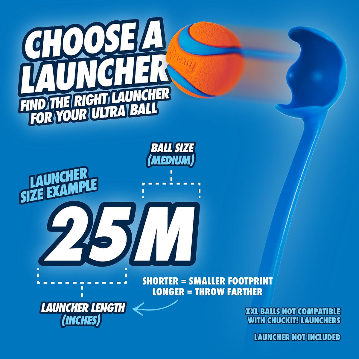 Chuckit! Ultra Ball Medium 1er Pack (2 Bälle) Multicolor
