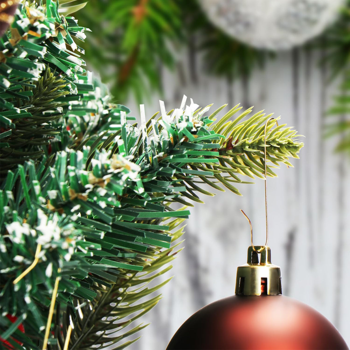 com-four® 300x Haken für Weihnachtsbaumschmuck, Schnellaufhänger