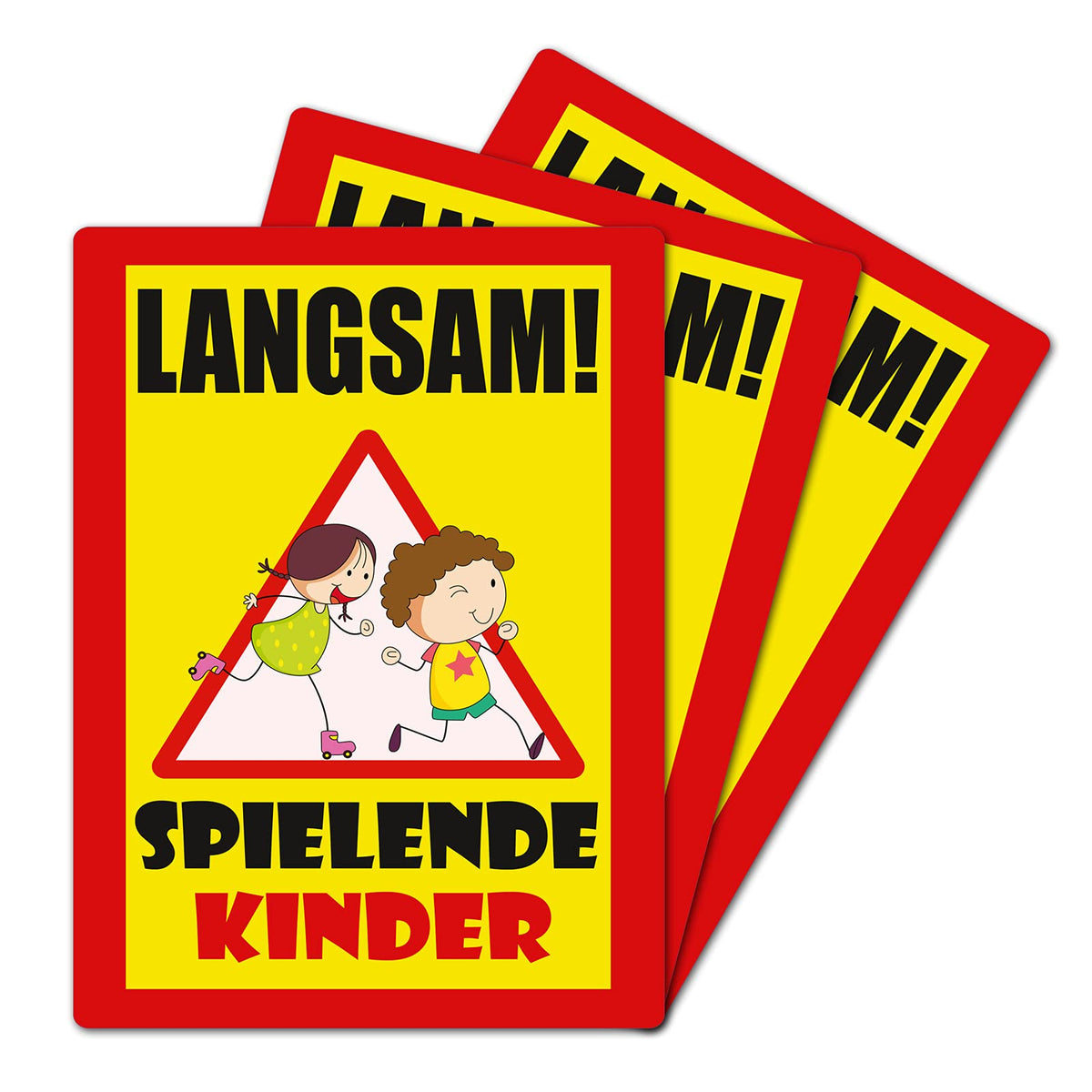 STROBO 3x PVC-Schilder "Feuerwehrzufahrt freihalten" 30 x 20 cm mit UV-Schutz