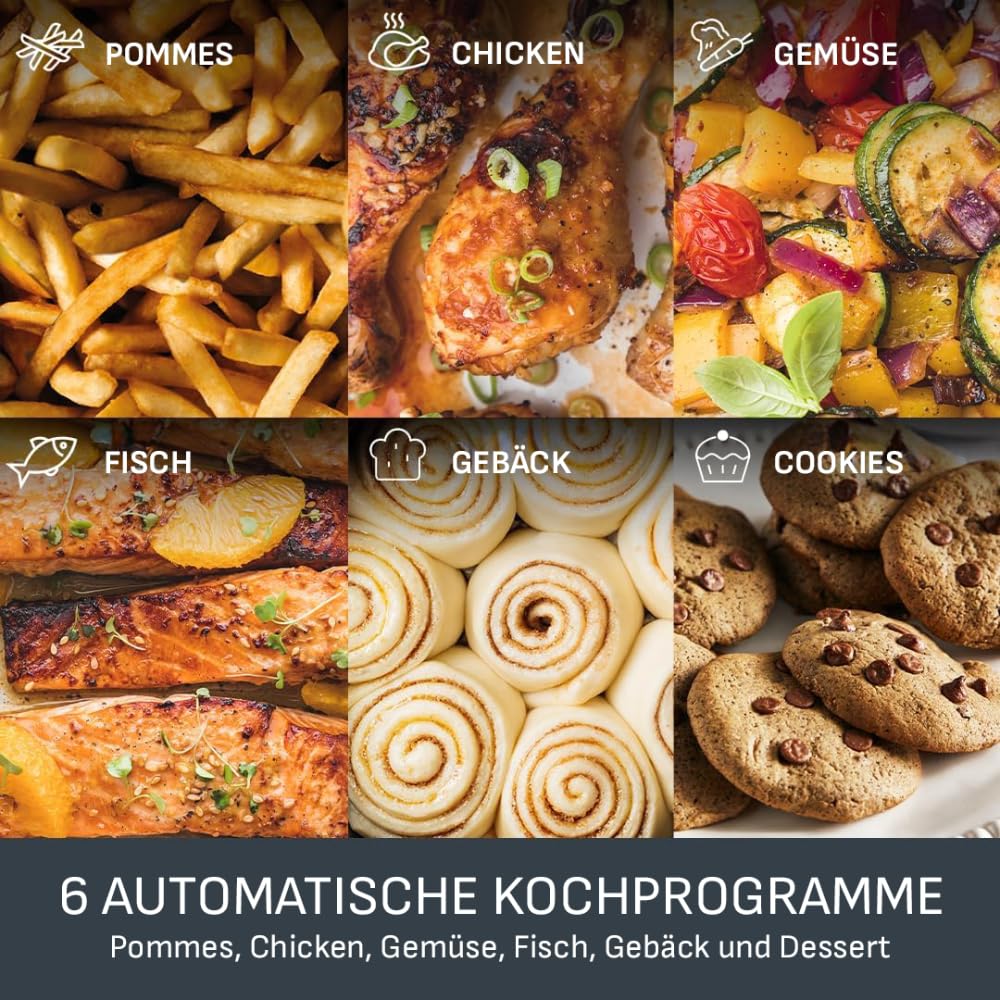 Tefal Dual Easy Fry Heißluftfritteuse 8,3 L mit 2 Kammern