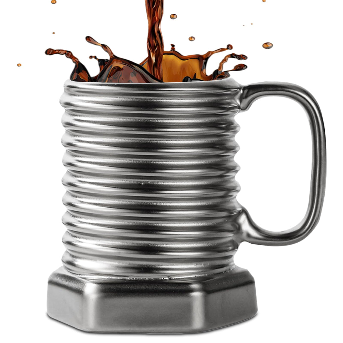 ZONSUSE Feuerlöscher Tasse Personalisiert,Becher in Form Eines Feuerlöschers,Kaffeebecher Porzellan,Lustige Geschenke für Männer Frauen Firemen Liebhaber Freunde Kollegen Kinder Geburtstage (Rot)