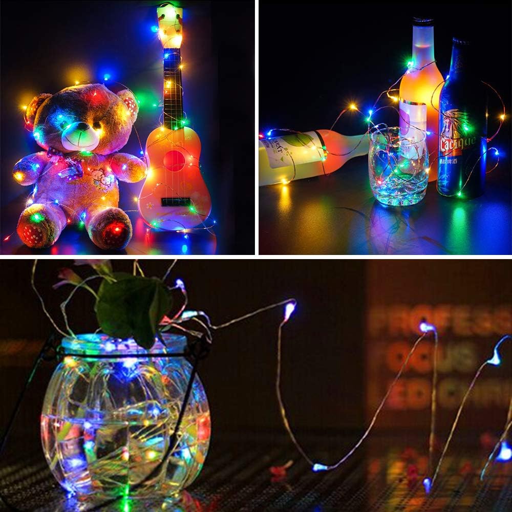 cshare Halloween Deko Lichterkette, Herbst lichterkette, 16.4ft/5m 50LEDs Orange Fall Fairy Lichter,Halloween Dekorationen String IP65 wasserdicht Zelt Lichter für kürbis Dach Fenster Party(Orange)