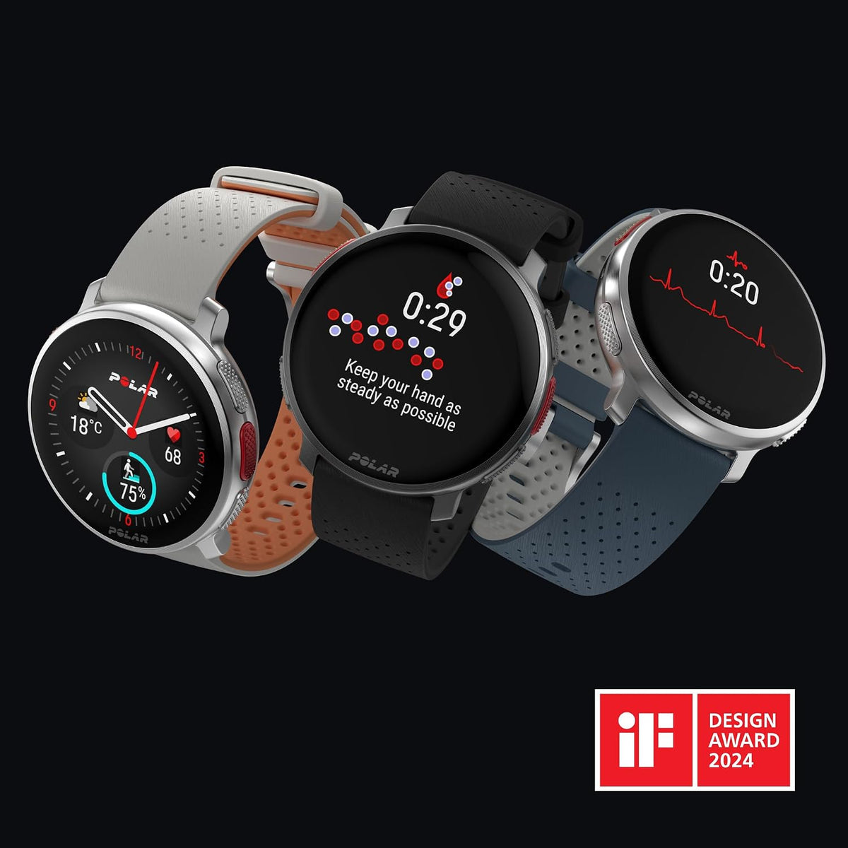 Polar Vantage V3 Premium GPS-Sportuhr mit AMOLED