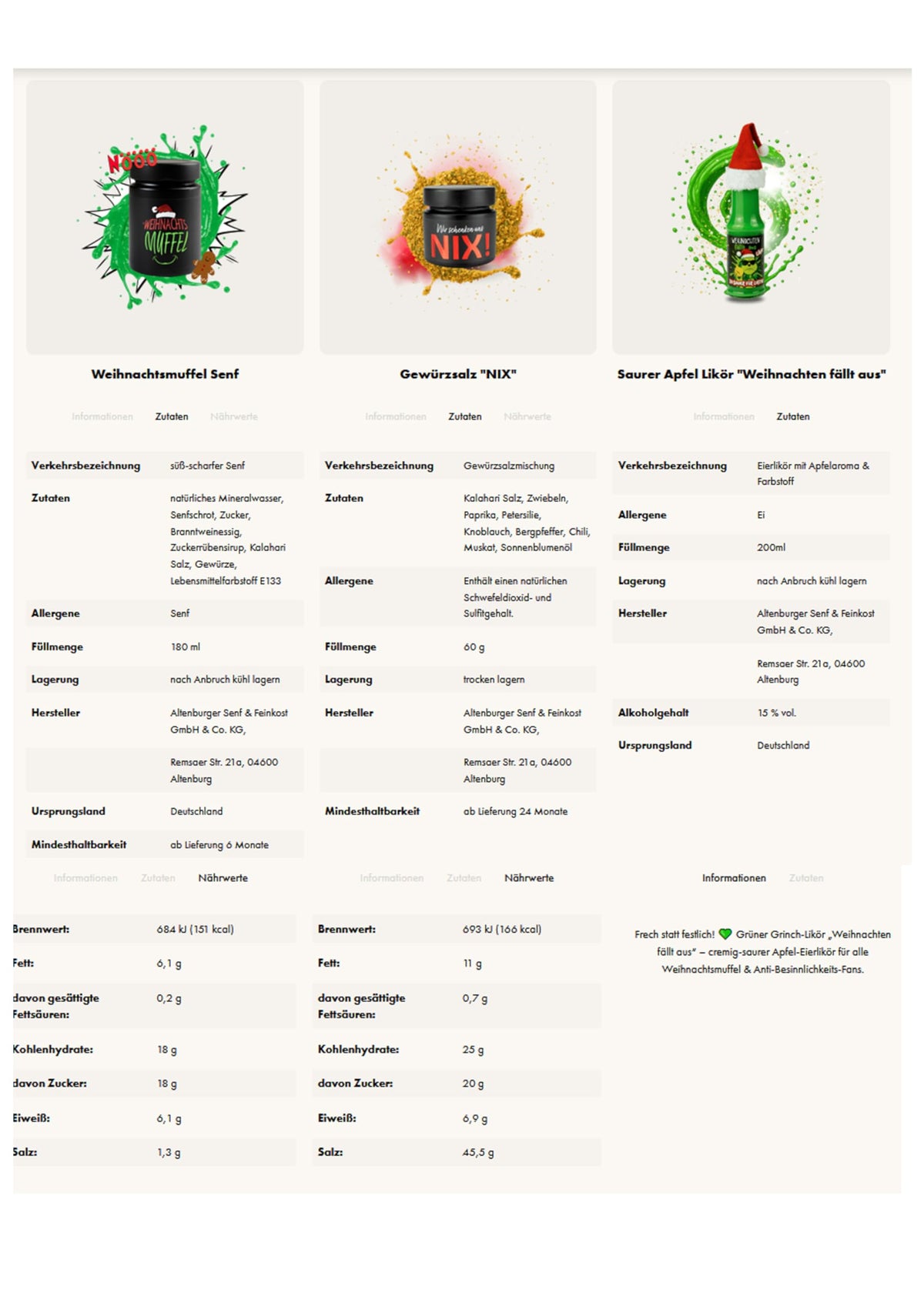 Altenburger Original Bierkiste - drei mit Bier verfeinerte Senfsorten als Geschenk-Set (3-teilig), Geschenkbox für Männer und Frauen