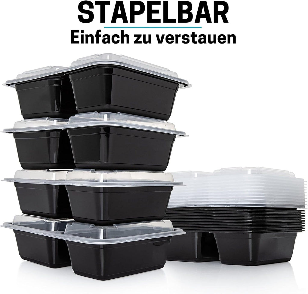 Igluu Meal Prep Boxen (10er-Pack) 2 Fächer – 887ml