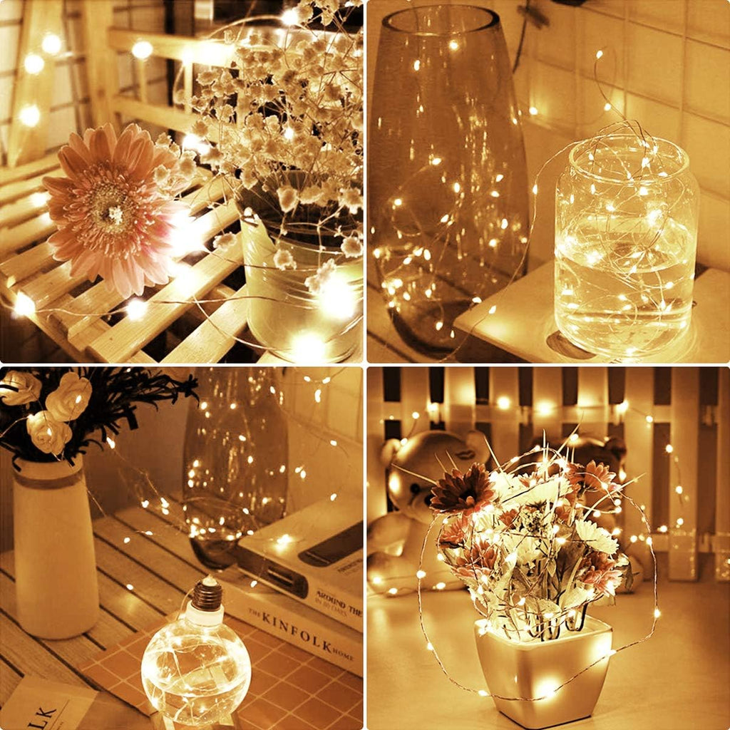 cshare Halloween Deko Lichterkette, Herbst lichterkette, 16.4ft/5m 50LEDs Orange Fall Fairy Lichter,Halloween Dekorationen String IP65 wasserdicht Zelt Lichter für kürbis Dach Fenster Party(Orange)