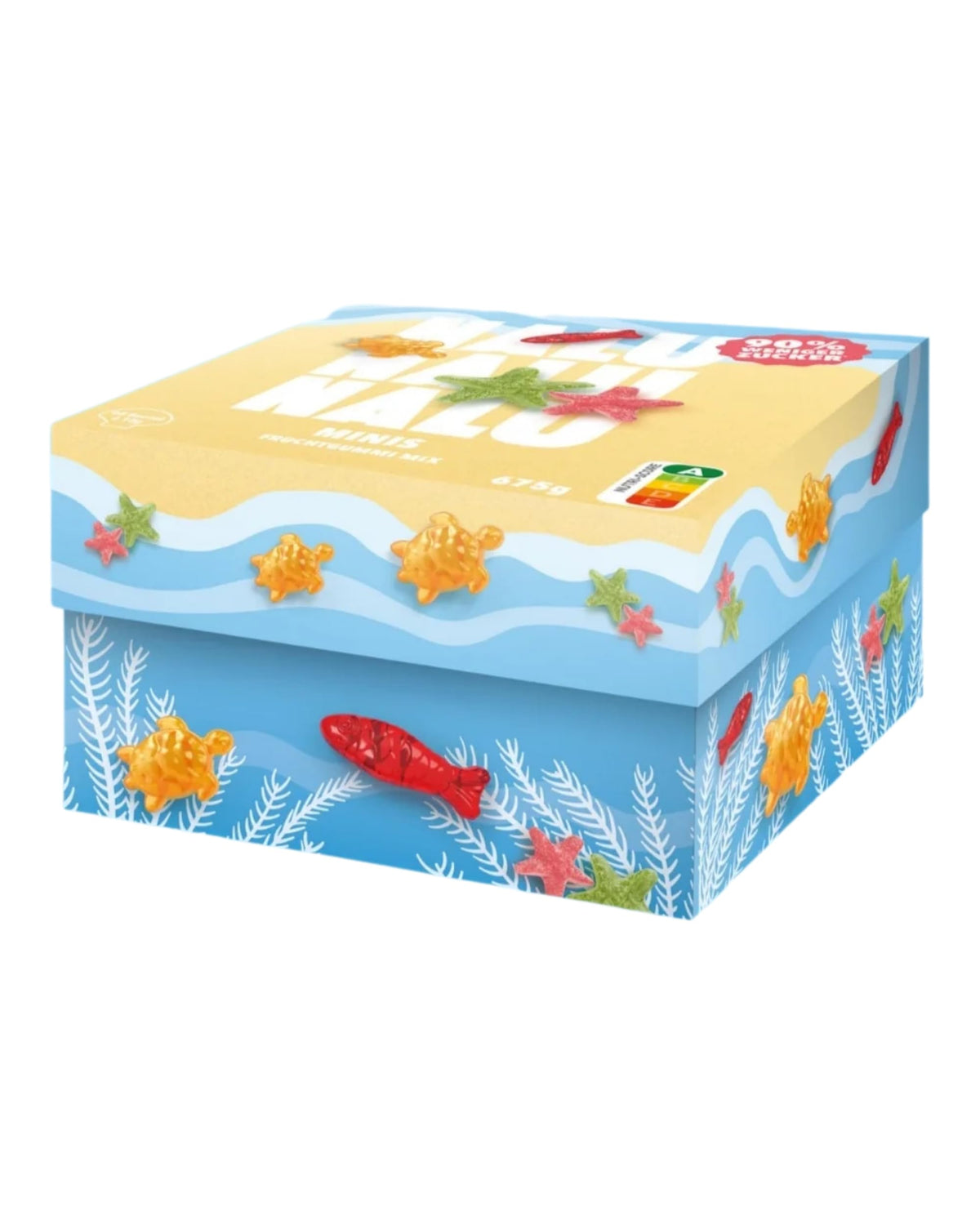 NALU Probierset Gummibärchen ohne Zuckerzusatz, 4 Sorten, 12 x 50 g