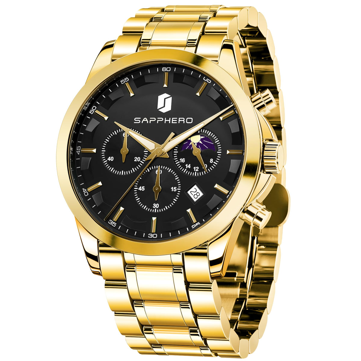BENYAR BY Uhren Herren Chronograph Analog Quarz Wasserdicht Datum Armbanduhr Herren Mode Business-Kleid Herrenuhr Elegantes Geschenk fur Männer