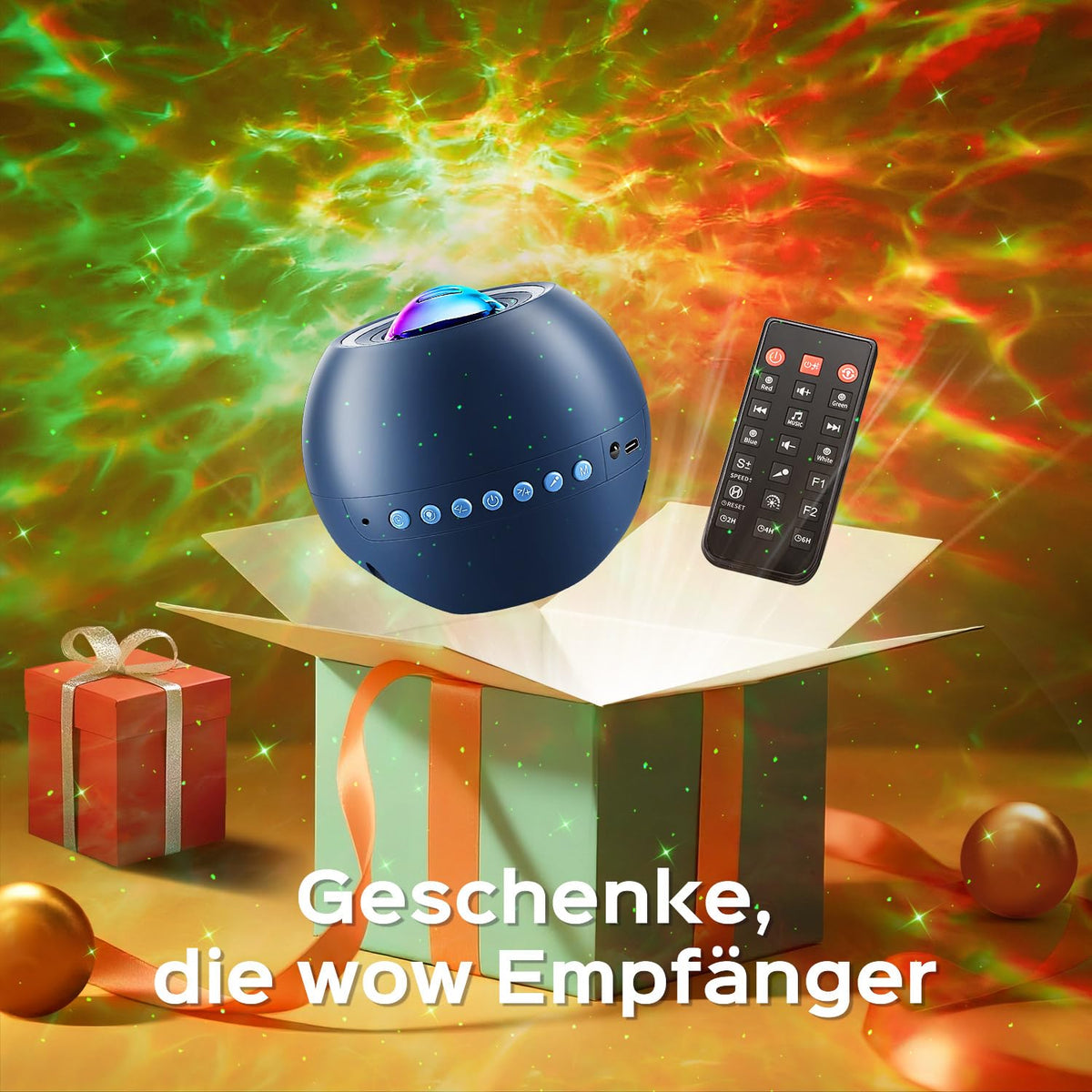 One Fire Sternenhimmel Projektor Weihnachtsdeko Geschenke Nachttischlampe