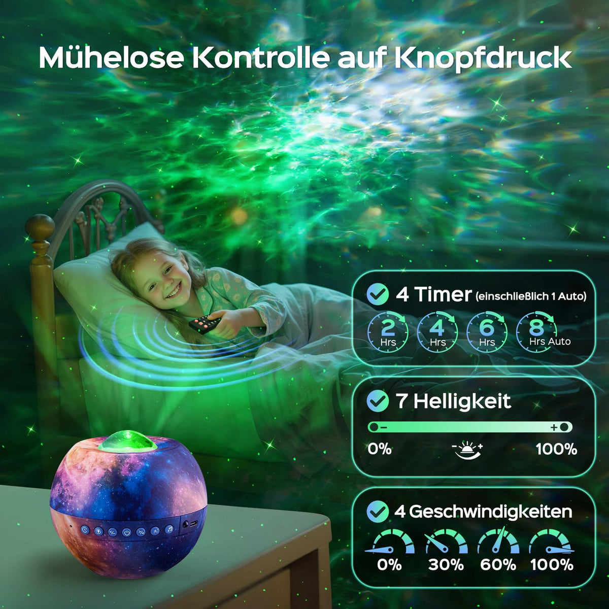 One Fire Sternenhimmel Projektor Weihnachtsdeko Geschenke Nachttischlampe
