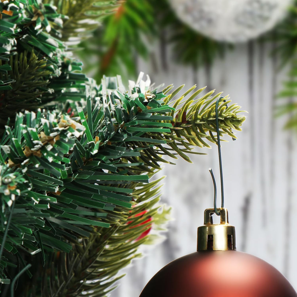 com-four® 300x Haken für Weihnachtsbaumschmuck, Schnellaufhänger