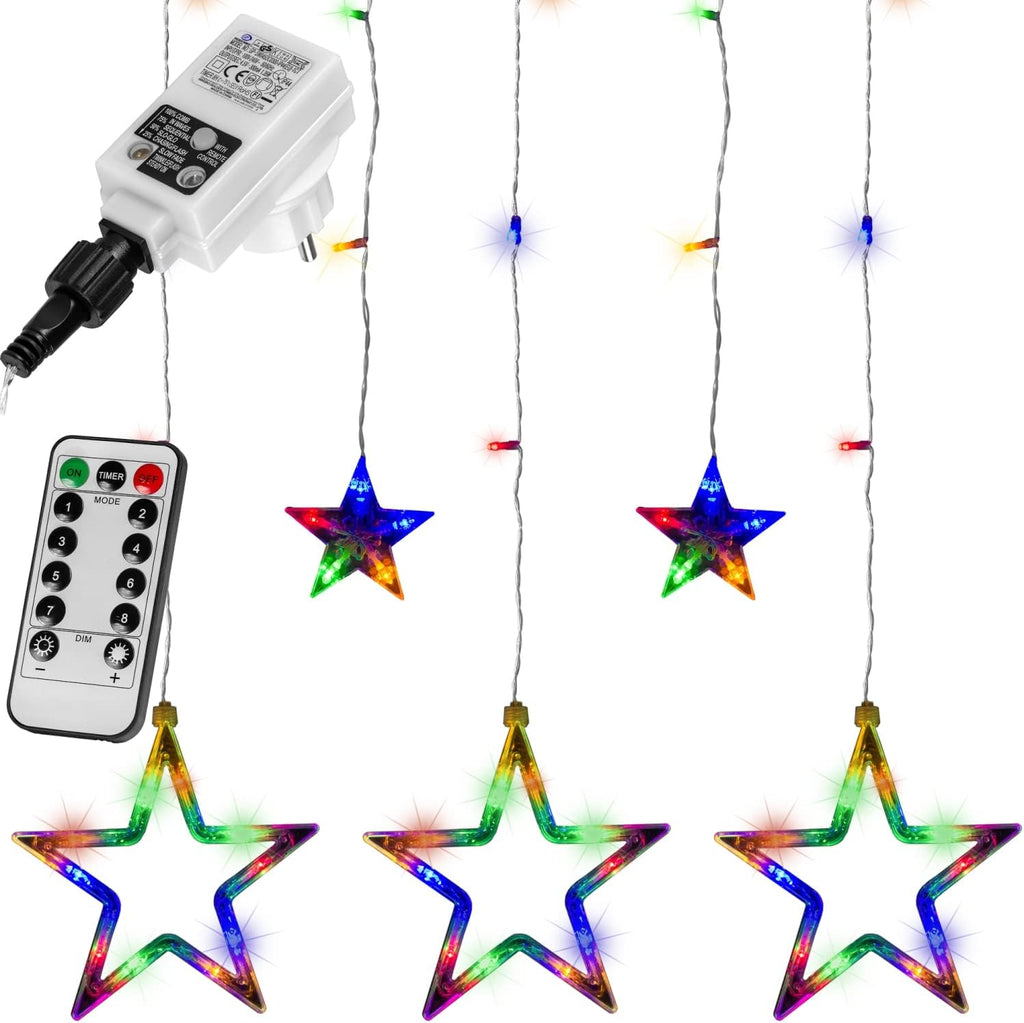 VOLTRONIC LED-Lichtvorhang, für den Innen- und Außenbereich, IP44, Modell und Farbe nach Wahl, Fernsteuerung