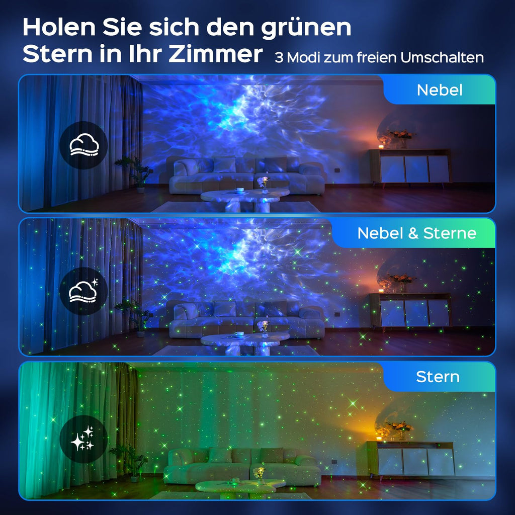 One Fire Sternenhimmel Projektor Weihnachtsdeko Geschenke Nachttischlampe