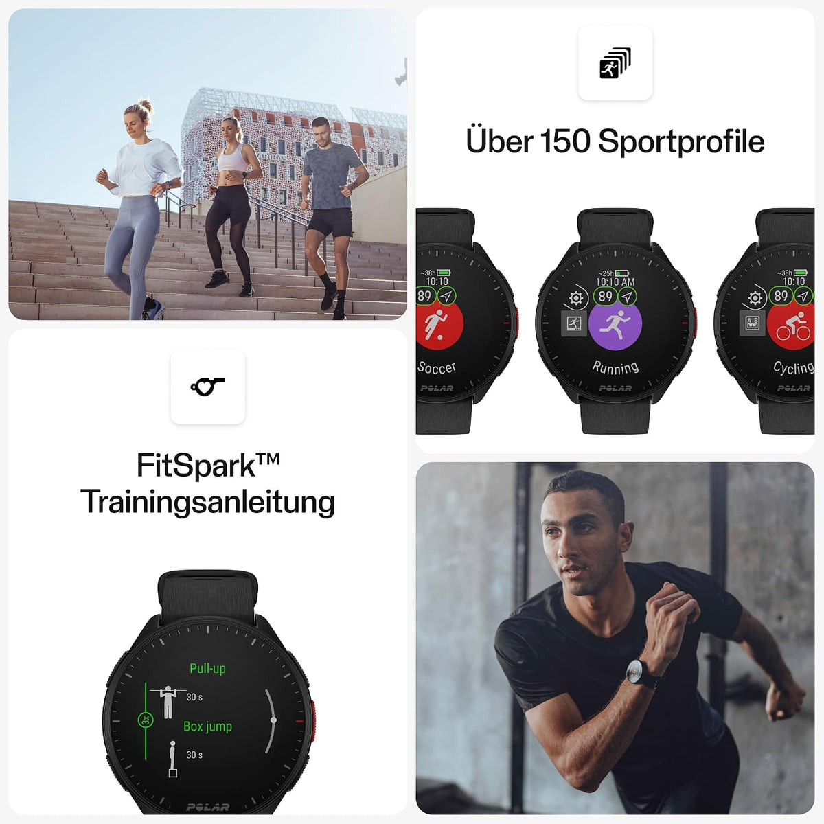 Polar Pacer GPS Hardloophorloge met Polshartslag
