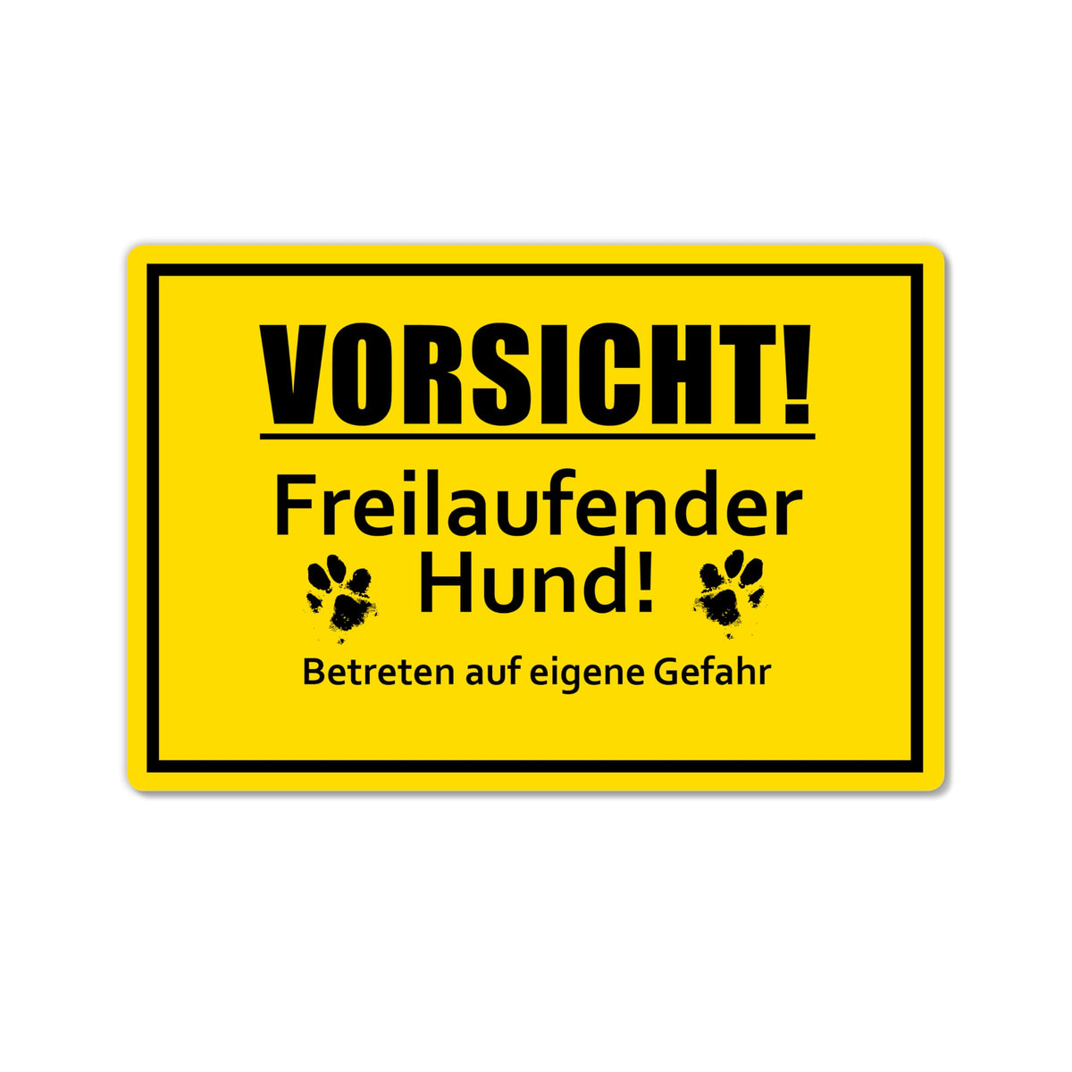 STROBO XXL PVC-Schild "Feuerwehrzufahrt" 40 x 30 cm mit UV-Schutz