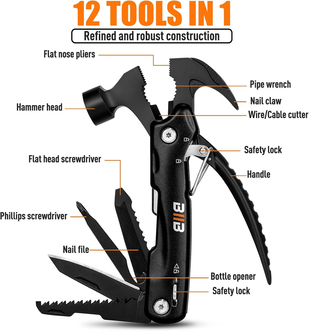 BIIB Geschenke für Männer, 12 in 1 Multitool Weihnachtsgeschenke für Männer