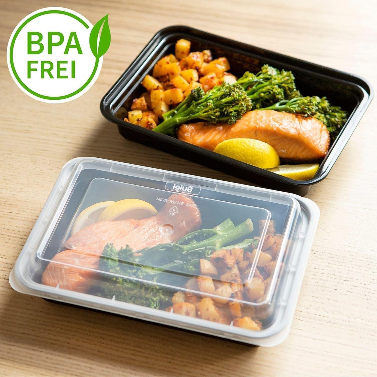 Igluu Meal Prep Boxen (10er-Pack) 1 Fach – 828ml