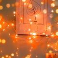 cshare Halloween Deko Lichterkette, Herbst lichterkette, 16.4ft/5m 50LEDs Orange Fall Fairy Lichter,Halloween Dekorationen String IP65 wasserdicht Zelt Lichter für kürbis Dach Fenster Party(Orange)