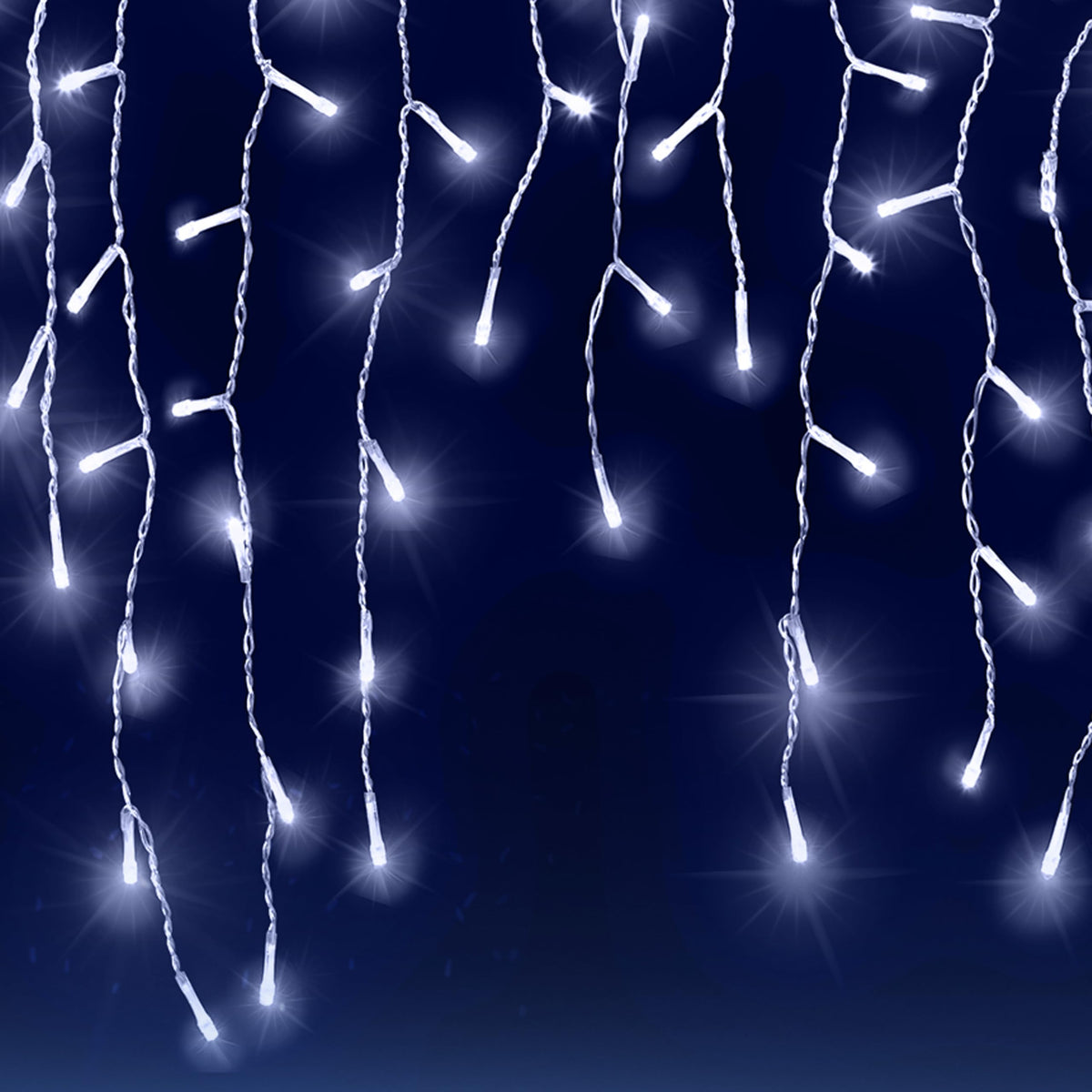 Monzana® Eisregen Lichterkette Außen 200 LED Kaltweiß