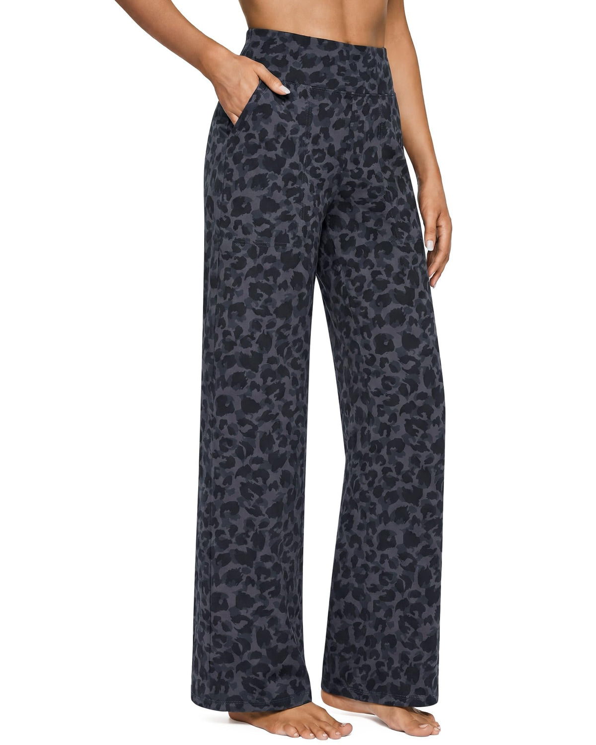 G4Free Yoga Pants for Women Wide Leg Pants with Pockets High Waisted