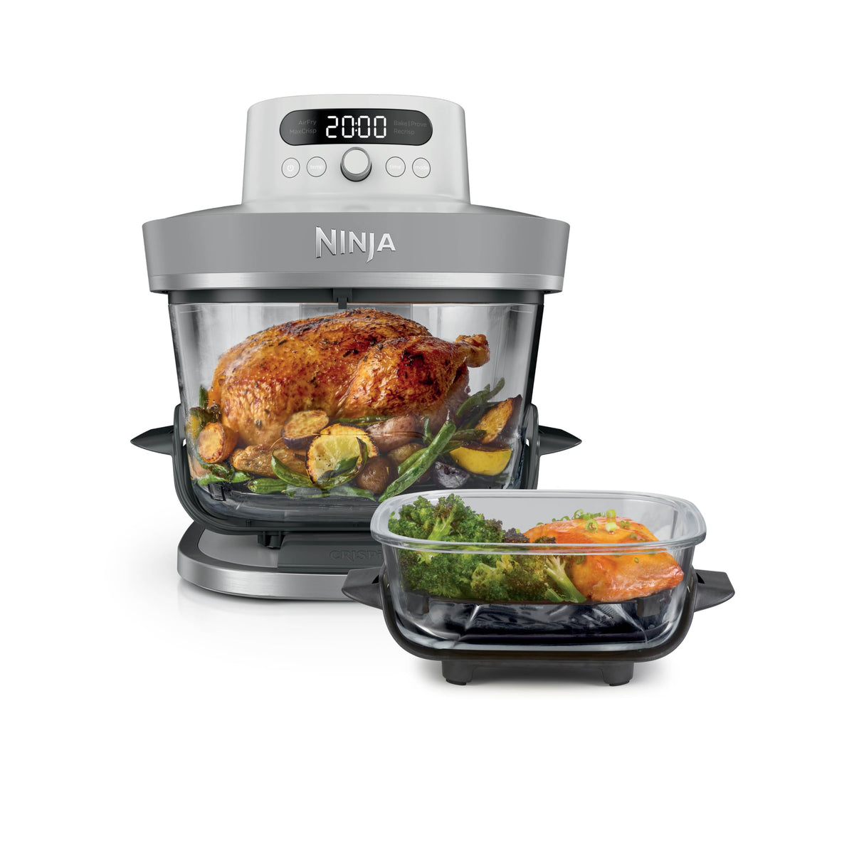 Ninja CRISPi PRO XL Glas-Heißluftfritteuse, 5 Funktionen, Moosgrün