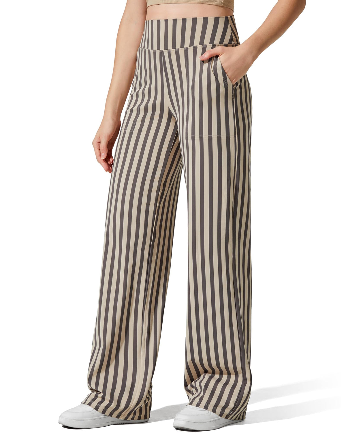 G4Free Yoga Pants for Women Wide Leg Pants with Pockets High Waisted