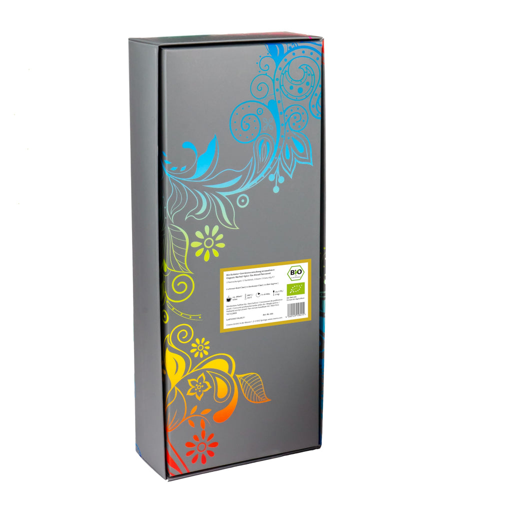 Creano Premium Bio Kräutertee Geschenkset „ORGANIC HERBAL TEA“ - 9 Pyramiden-Teebeutel in 9 unterschiedlichen Sorten - 22,5g - NEUHEIT 2024*