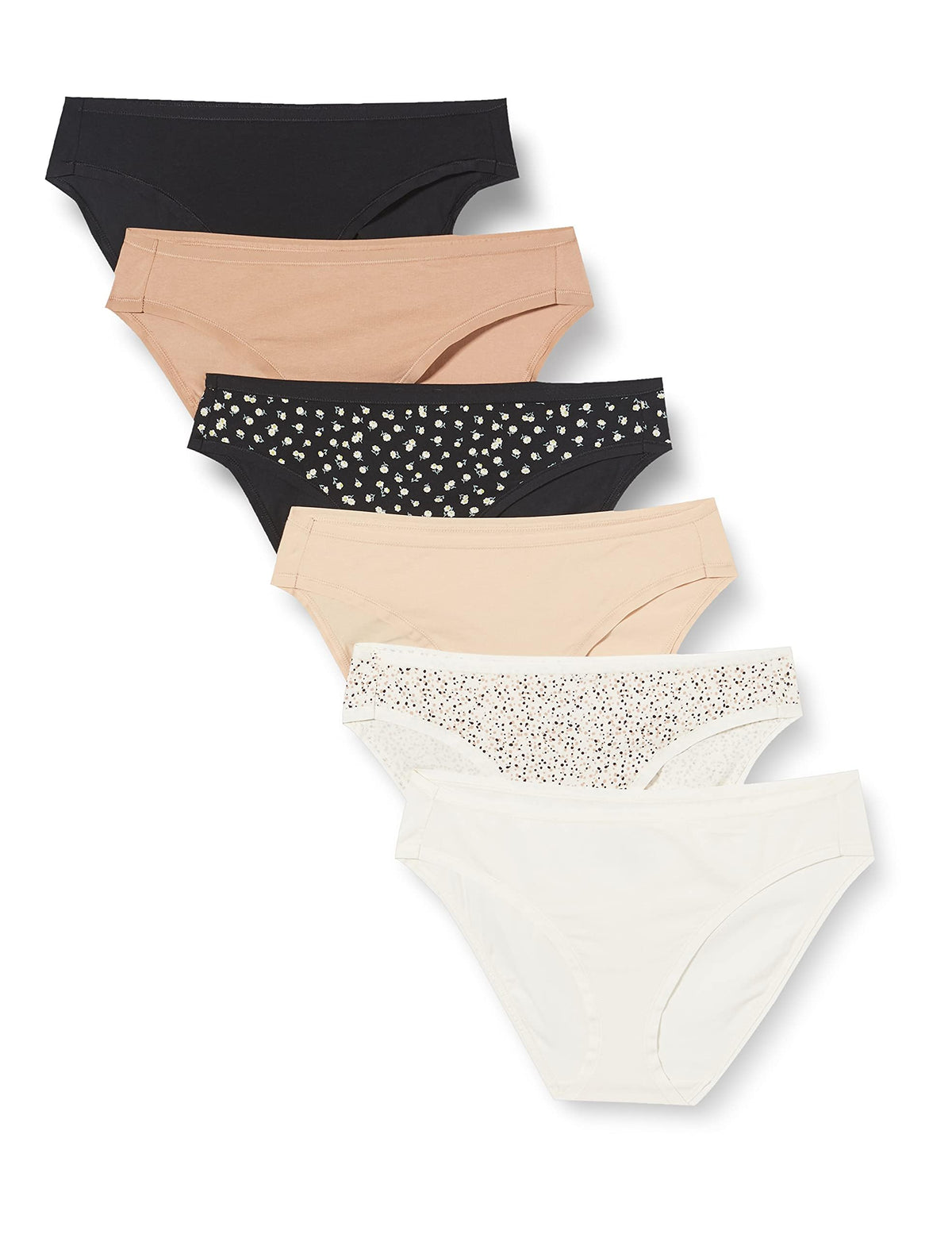 Amazon Essentials Women's Cotton Spandex Bikini Brief Underwear (Available in Plus Size)