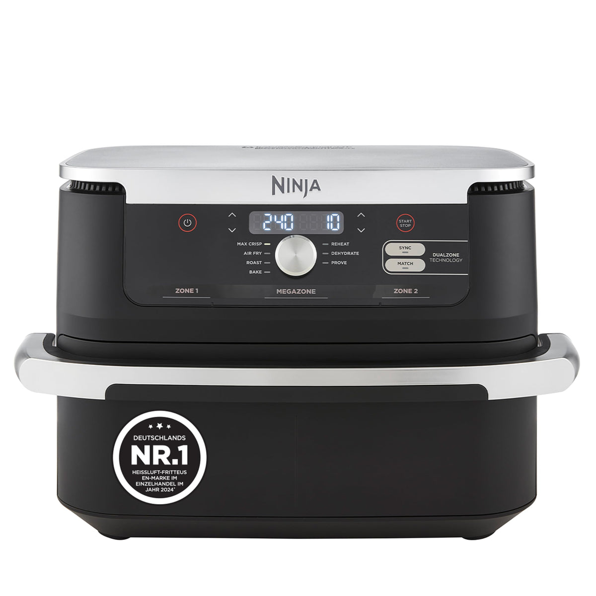 Ninja Foodi FlexDrawer Heißluftfritteuse, 10,4 L, Dual Zone, Schwarz/Kupfer