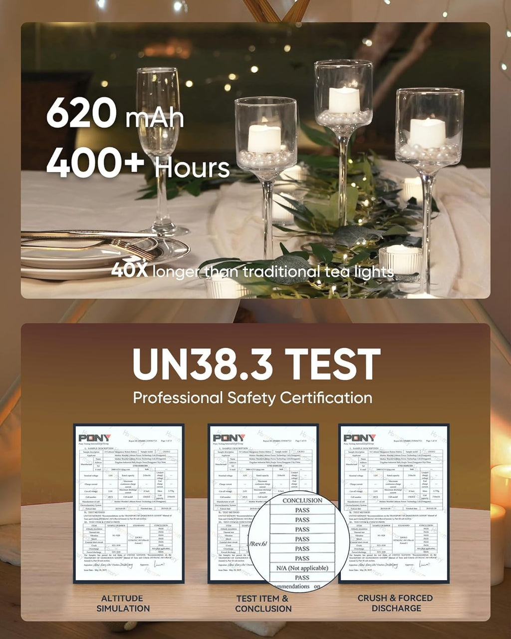 Homemory 12 led teelichter mit Timer, elektrische flackernde batteriebetriebene Kerzen, 6 Stunden an und 18 Stunden aus, 3.2x3.6 cm, Plastik