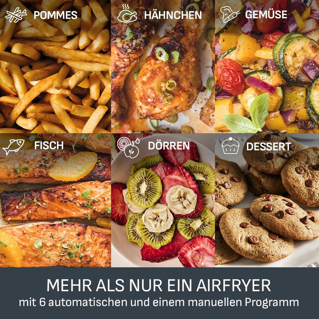Tefal Dual Easy Fry Heißluftfritteuse 8,3 L mit 2 Kammern