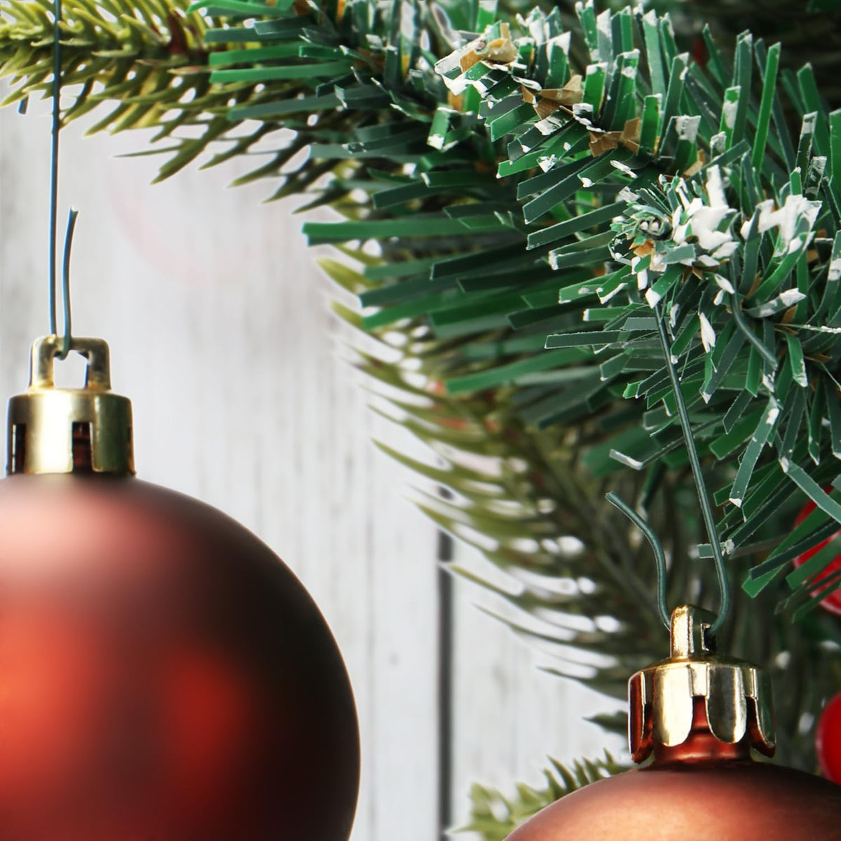 com-four® 300x Haken für Weihnachtsbaumschmuck, Schnellaufhänger