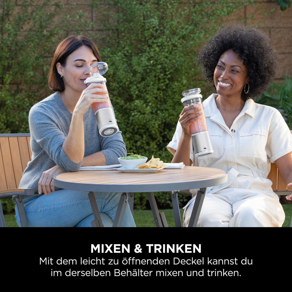 Ninja Blast Tragbarer Mixer / Blender / Smoothie Maker, 530ml Becher, Auslaufsicherer Deckel, Leistungsstarker Mini Standmixer, Kabellos & Wiederaufladbar, Zerkleinert Eis & Obst, Blau, BC151EUNV