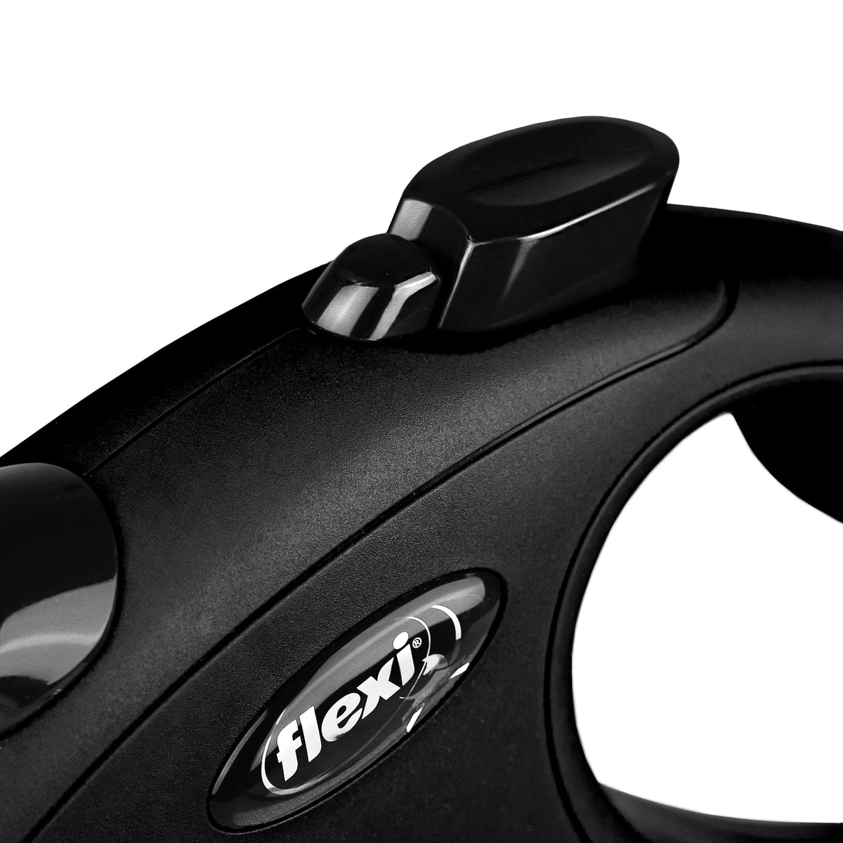 flexi® Classic L Hunde Roll-Leine, 5m Gurt, schwarz