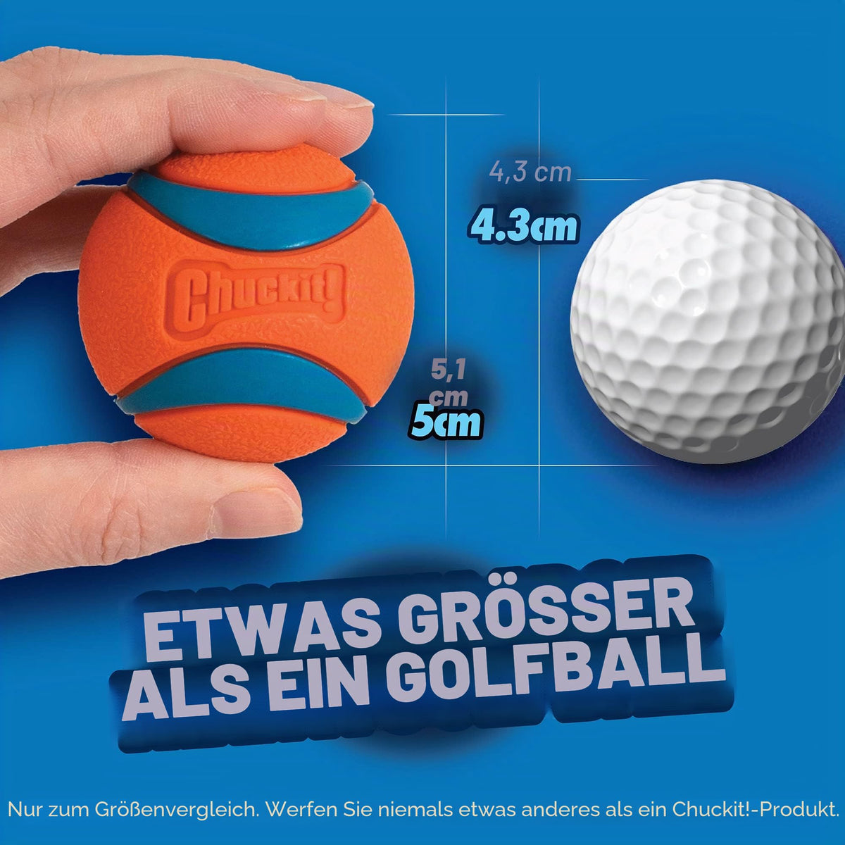 Chuckit! Ultra Ball Medium 1er Pack (2 Bälle) Multicolor