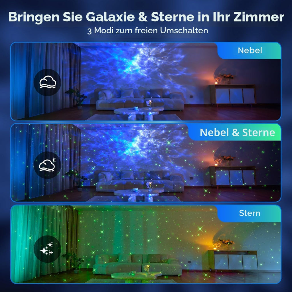 One Fire Sternenhimmel Projektor Weihnachtsdeko Geschenke Nachttischlampe