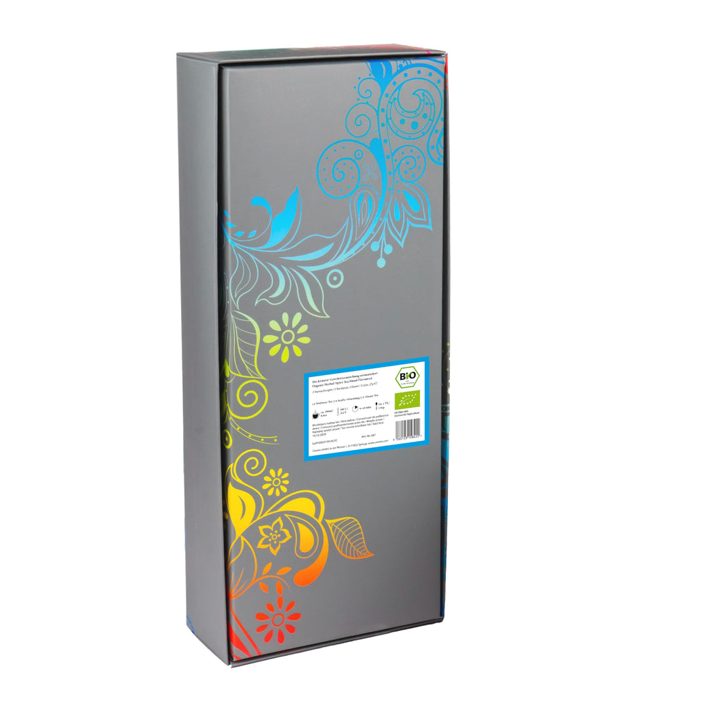 Creano Premium Bio Kräutertee Geschenkset „ORGANIC HERBAL TEA“ - 9 Pyramiden-Teebeutel in 9 unterschiedlichen Sorten - 22,5g - NEUHEIT 2024*